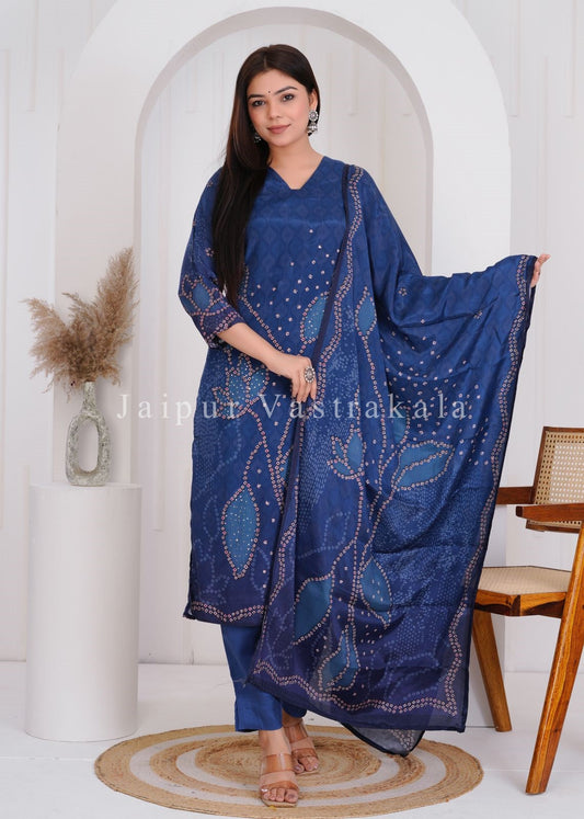 muslin silk suit