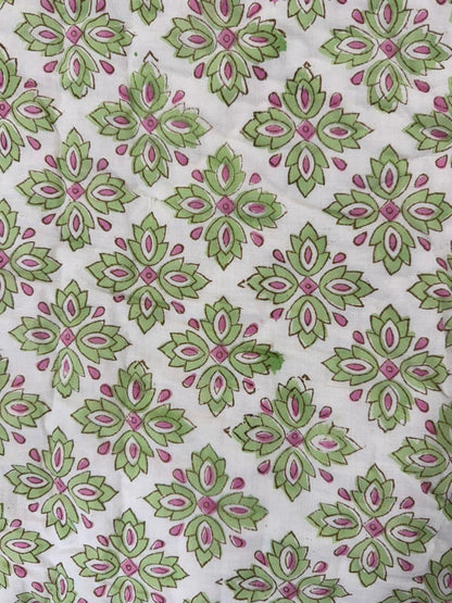 Pink Blue Maze Reversible Single Bed Quilt