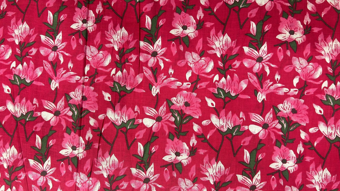 Cotton Printed Two Pc Fabric Set