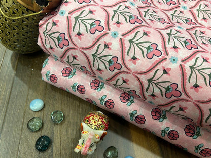 Cotton Printed Two Pc Fabric Set