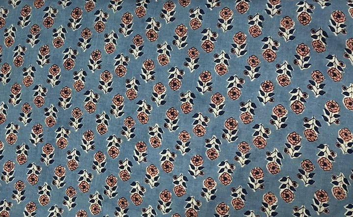 Cotton Printed Two Pc Fabric Set