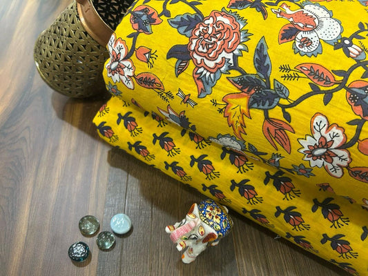 Cotton Printed Two Pc Fabric Set