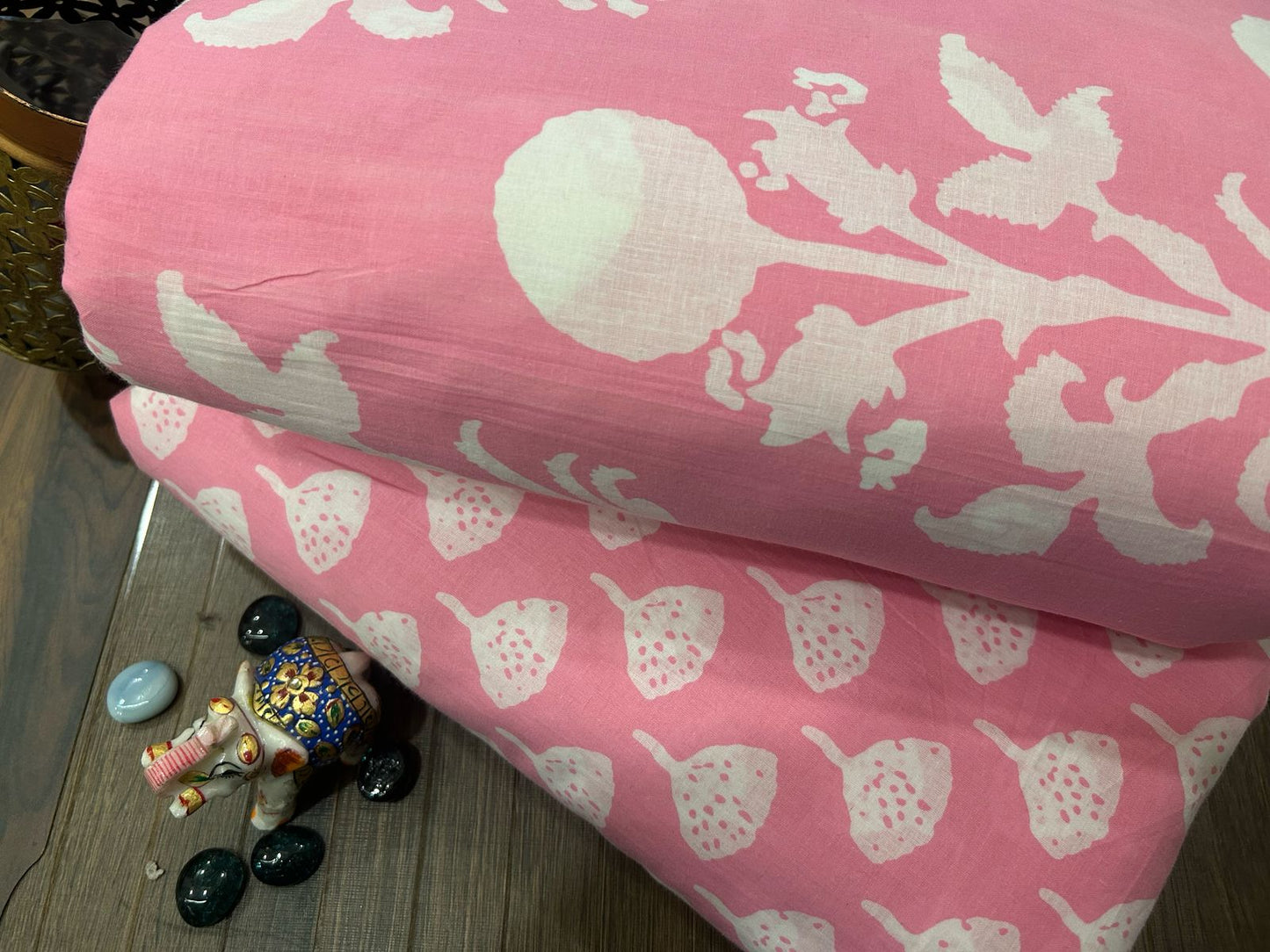 Cotton Printed Two Pc Fabric Set