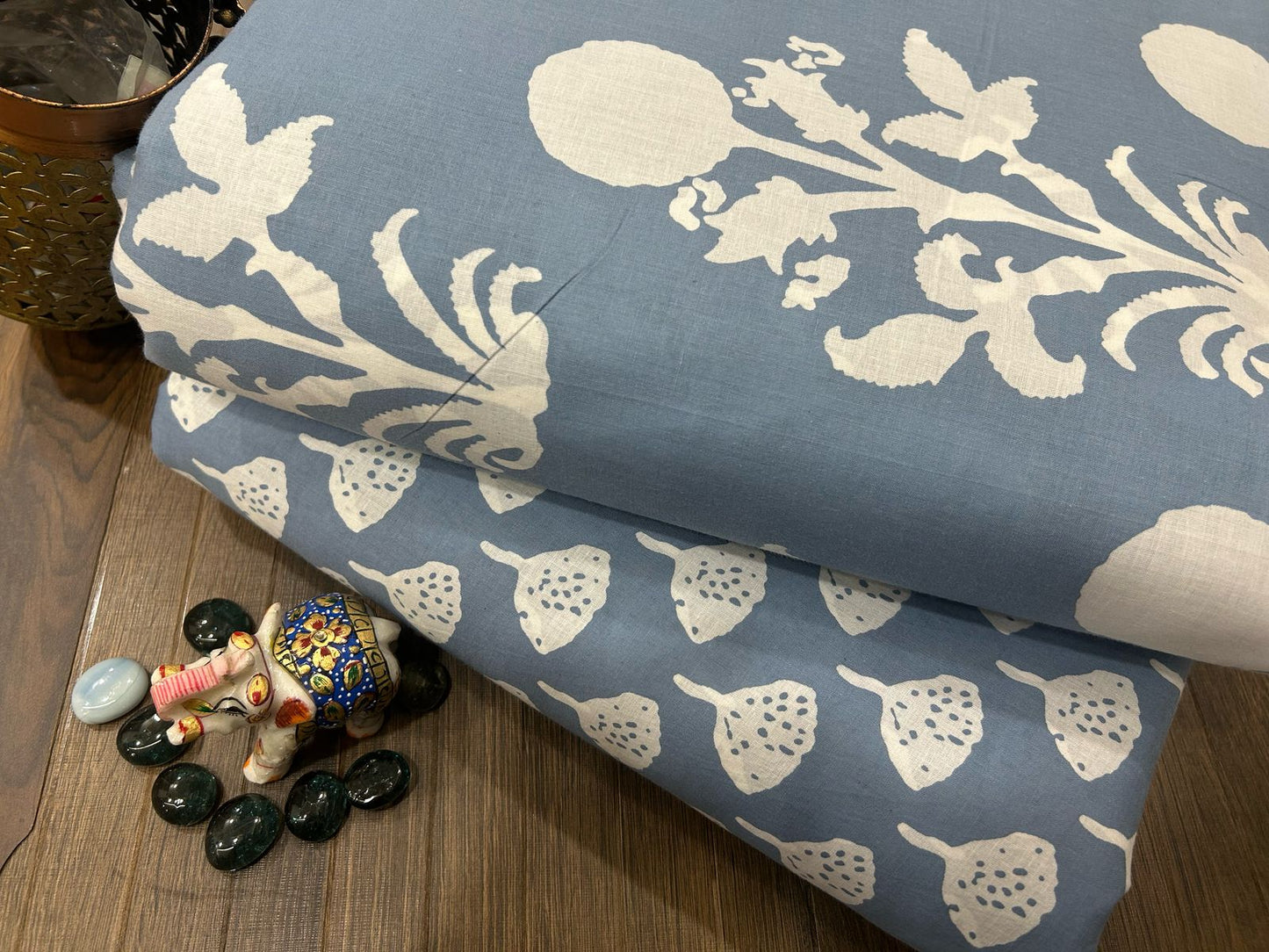 Cotton Printed Two Pc Fabric Set