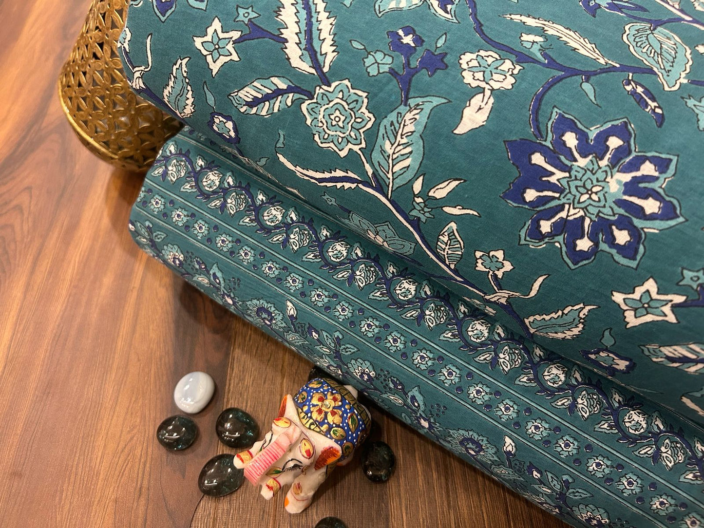 Cotton Printed Two Pc Fabric Set