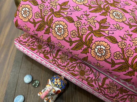 Cotton Printed Two Pc Fabric Set