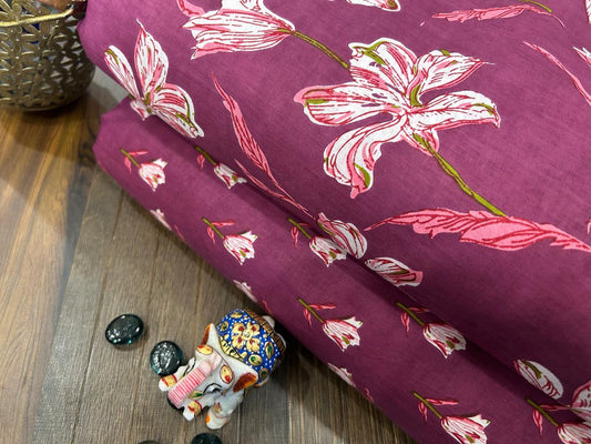 Cotton Printed Two Pc Fabric Set