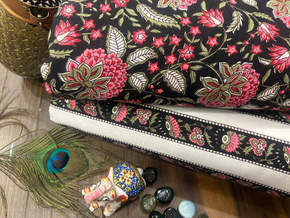 Cotton Printed Two Pc Fabric Set