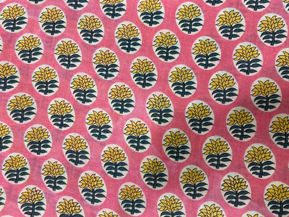 Cotton Printed Two Pc Fabric Set