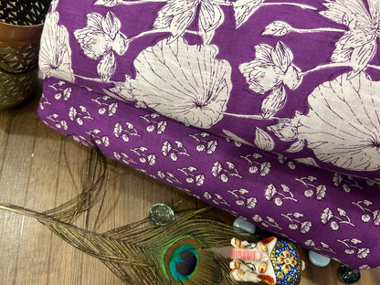Cotton Printed Two Pc Fabric Set