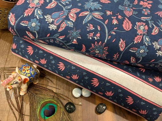 Cotton Printed Two Pc Fabric Set