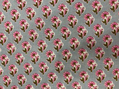 Cotton Printed Two Pc Fabric Set