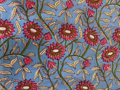 Cotton Printed Two Pc Fabric Set