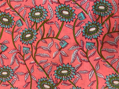 Cotton Printed Two Pc Fabric Set