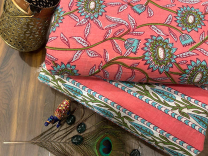 Cotton Printed Two Pc Fabric Set