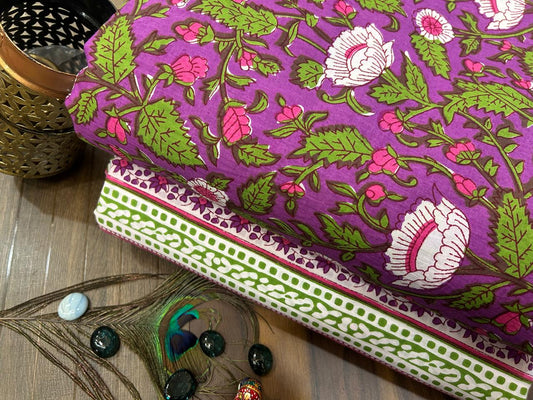 Cotton Printed Two Pc Fabric Set
