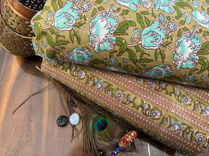 Cotton Printed Two Pc Fabric Set