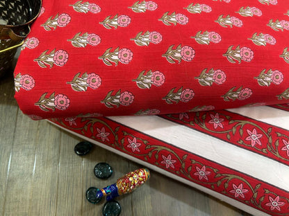 Cotton Printed Two Pc Fabric Set