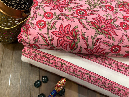 Cotton Printed Two Pc Fabric Set