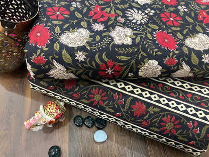 Cotton Printed Two Pc Fabric Set