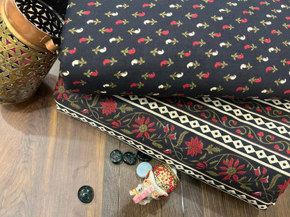 Cotton Printed Two Pc Fabric Set