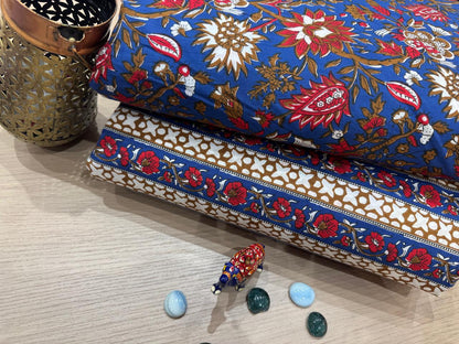 Cotton Printed Two Pc Fabric Set