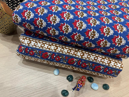 Cotton Printed Two Pc Fabric Set