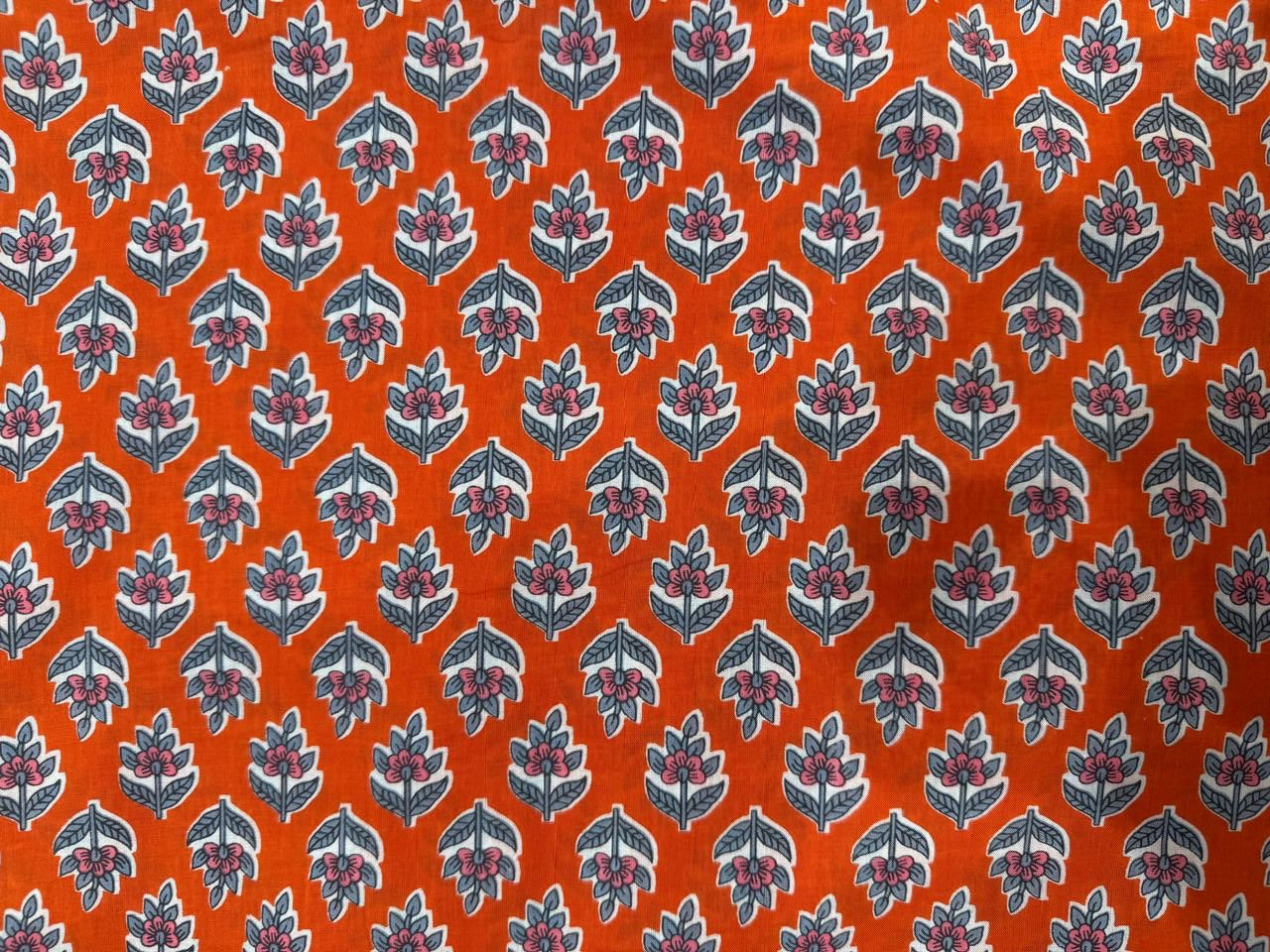 Cotton Printed Two Pc Fabric Set