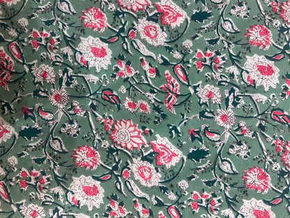 Cotton Printed Two Pc Fabric Set