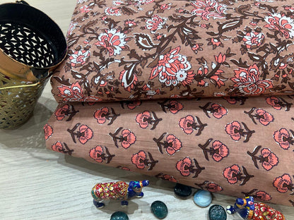 Cotton Printed Two Pc Fabric Set