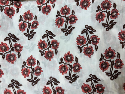 Cotton Printed Two Pc Fabric Set
