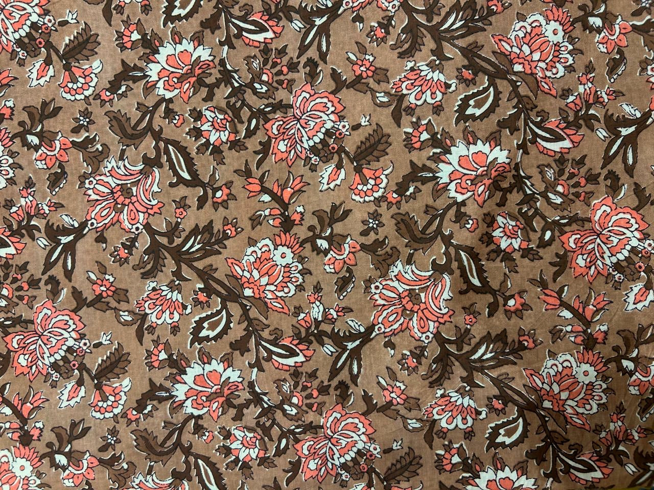 Cotton Printed Two Pc Fabric Set
