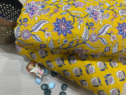 Cotton Printed Two Pc Fabric Set