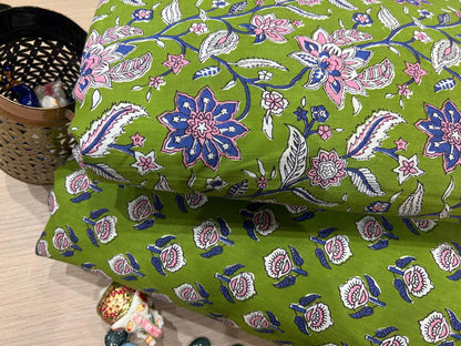 Cotton Printed Two Pc Fabric Set