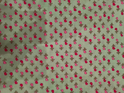 Cotton Printed Two Pc Fabric Set