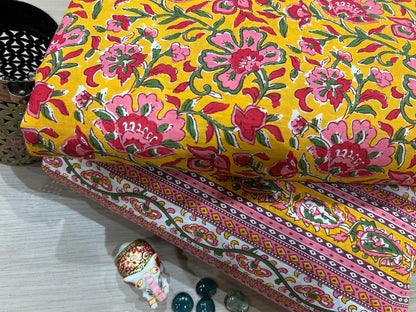 Cotton Printed Two Pc Fabric Set