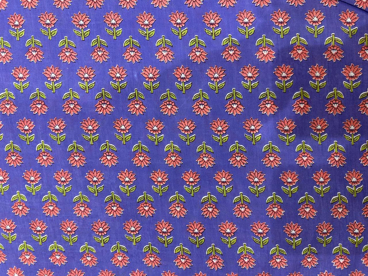 Cotton Printed Two Pc Fabric Set