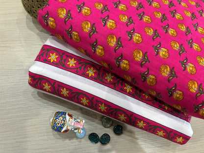 Cotton Printed Two Pc Fabric Set