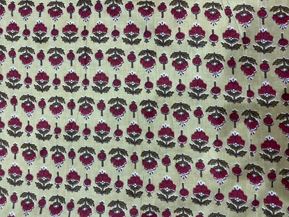 Cotton Printed Two Pc Fabric Set