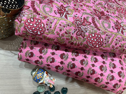 Cotton Printed Two Pc Fabric Set