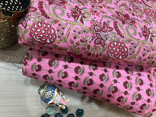 Cotton Printed Two Pc Fabric Set