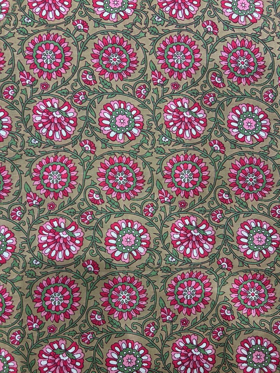 Cotton Printed Two Pc Fabric Set