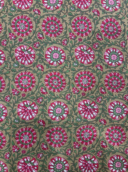Cotton Printed Two Pc Fabric Set
