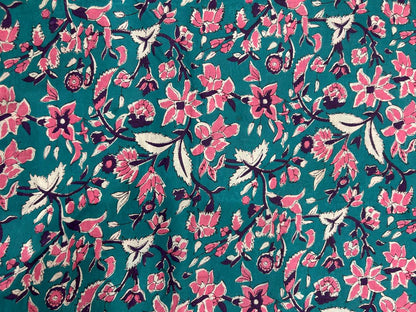 Cotton Printed Two Pc Fabric Set