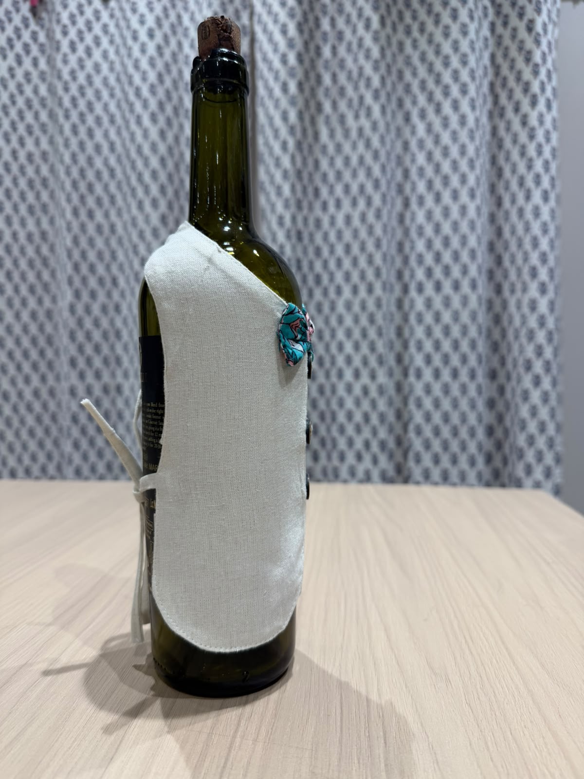 Blue Bow Liquor Bottle Sleeve