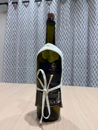Blue Bow Liquor Bottle Sleeve
