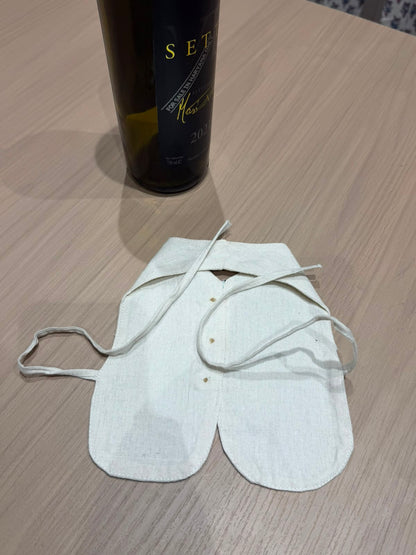Blue Bow Liquor Bottle Sleeve