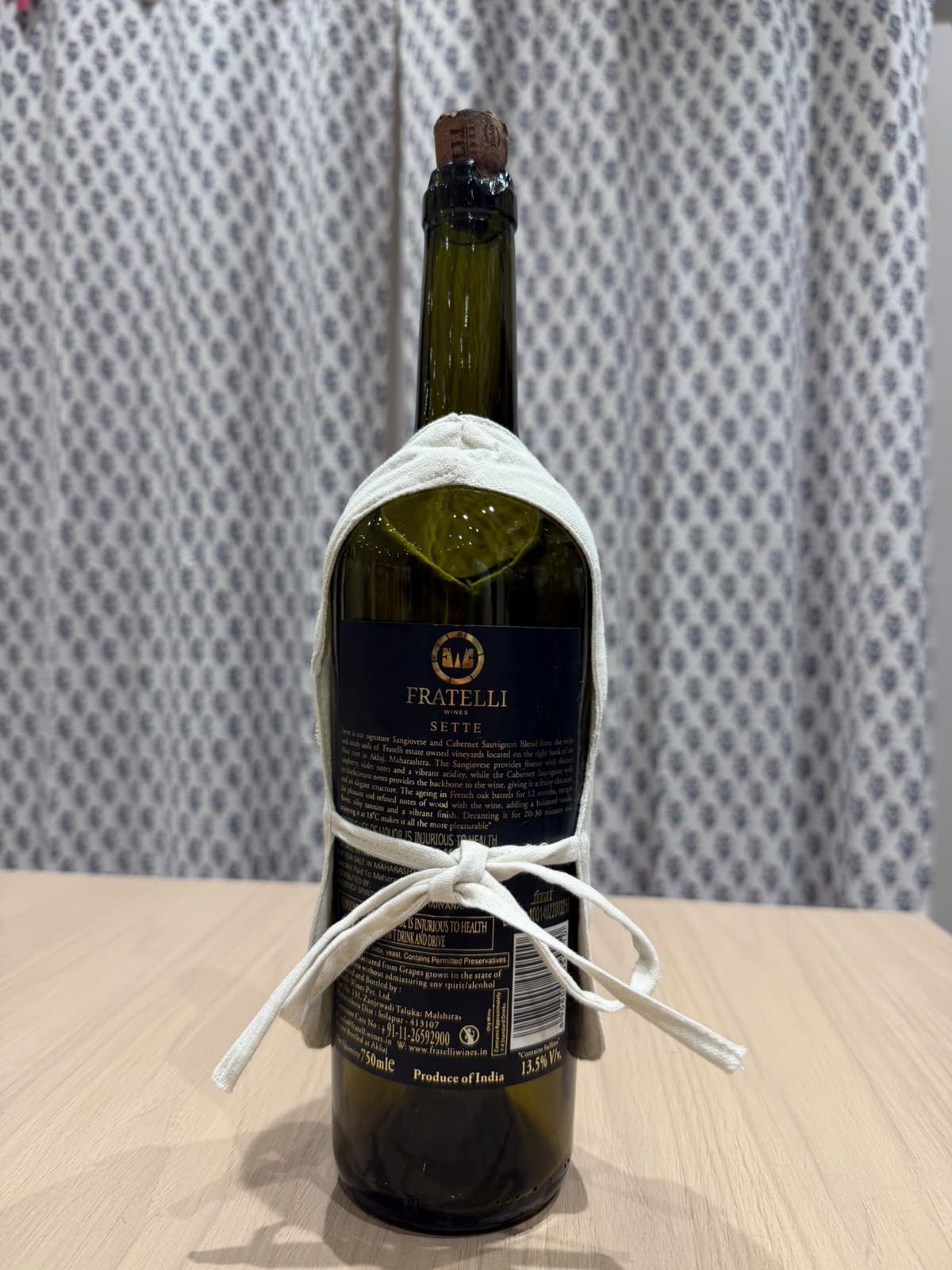 Black Bow Liquor Bottle Sleeve