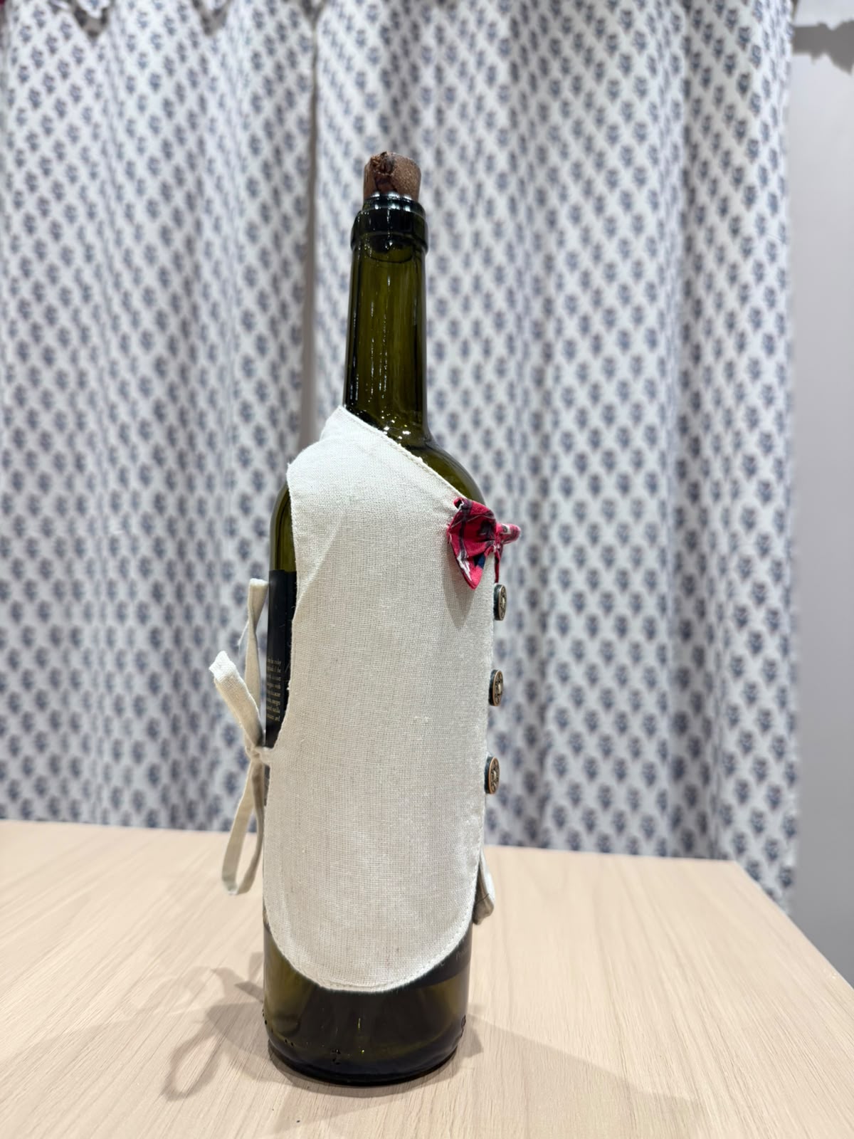 Magenta Bow Liquor Bottle Sleeve