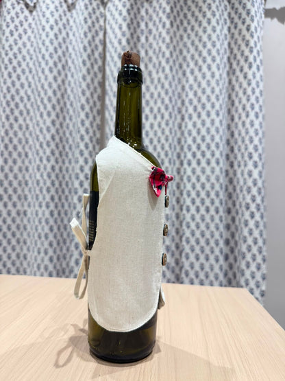 Magenta Bow Liquor Bottle Sleeve